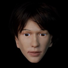 (SH-23) Crossdress male silicone realistic human face half head mask crossdresser doll mask